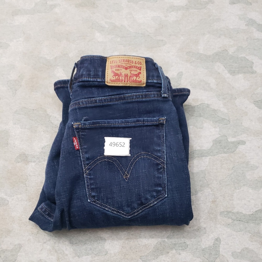 Levi's Jeans Womens 27 Blue Classic Bootcut Denim Medium Wash Stretch - Picture 12 of 12